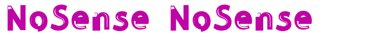 NoSense NoSense